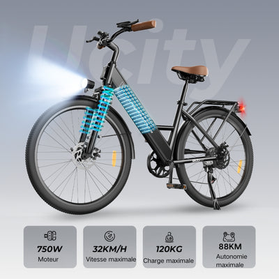 U2 Vélo Électrique Ville Femme et Homme