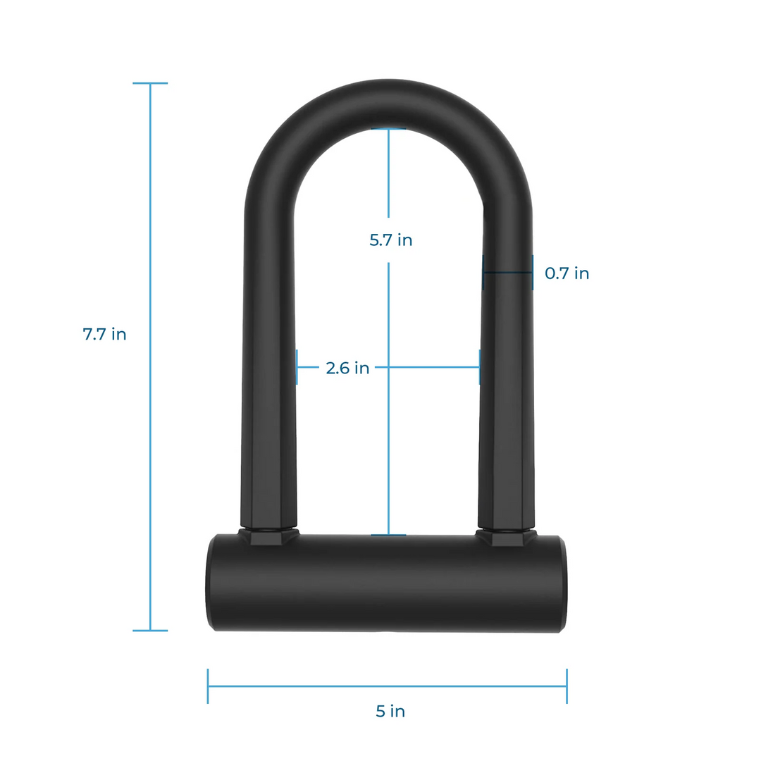 Via Velo Lot de 2 cadenas en U pour vélo, système de clé identique, 4 Via Velo Lot de 2 cadenas en U pour vélo, système de clé identique, 4