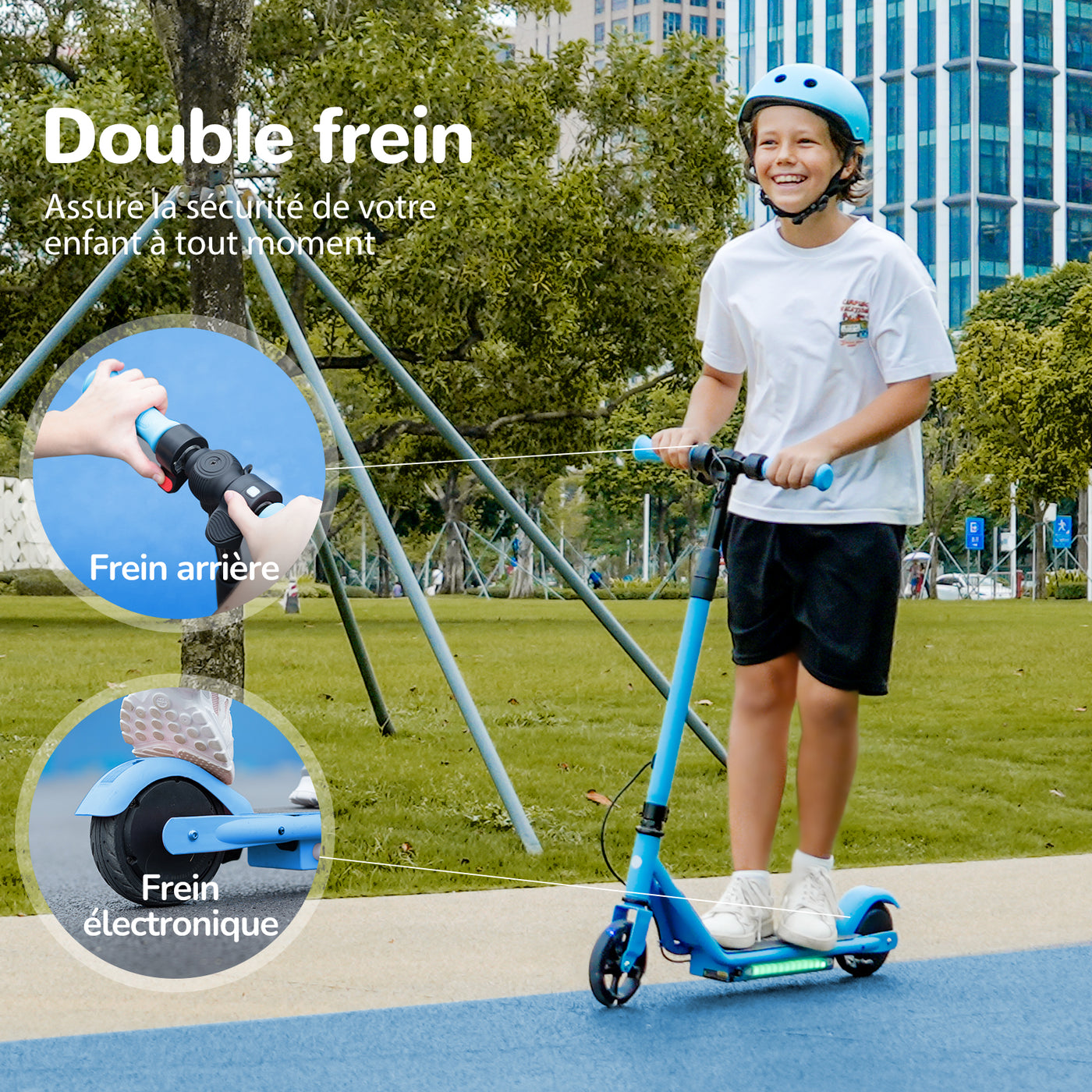 isinwheel S2 trottinette électrique pour enfants et adolescents