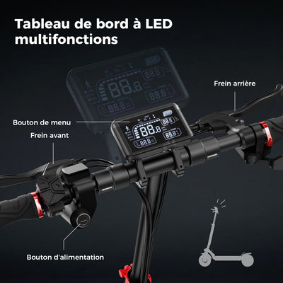 iX4 800W Trottinette électrique tout-terrain avec contrôle APP