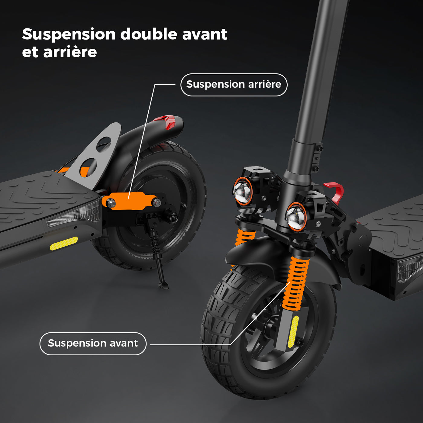 iX4 800W Trottinette électrique tout-terrain avec contrôle APP