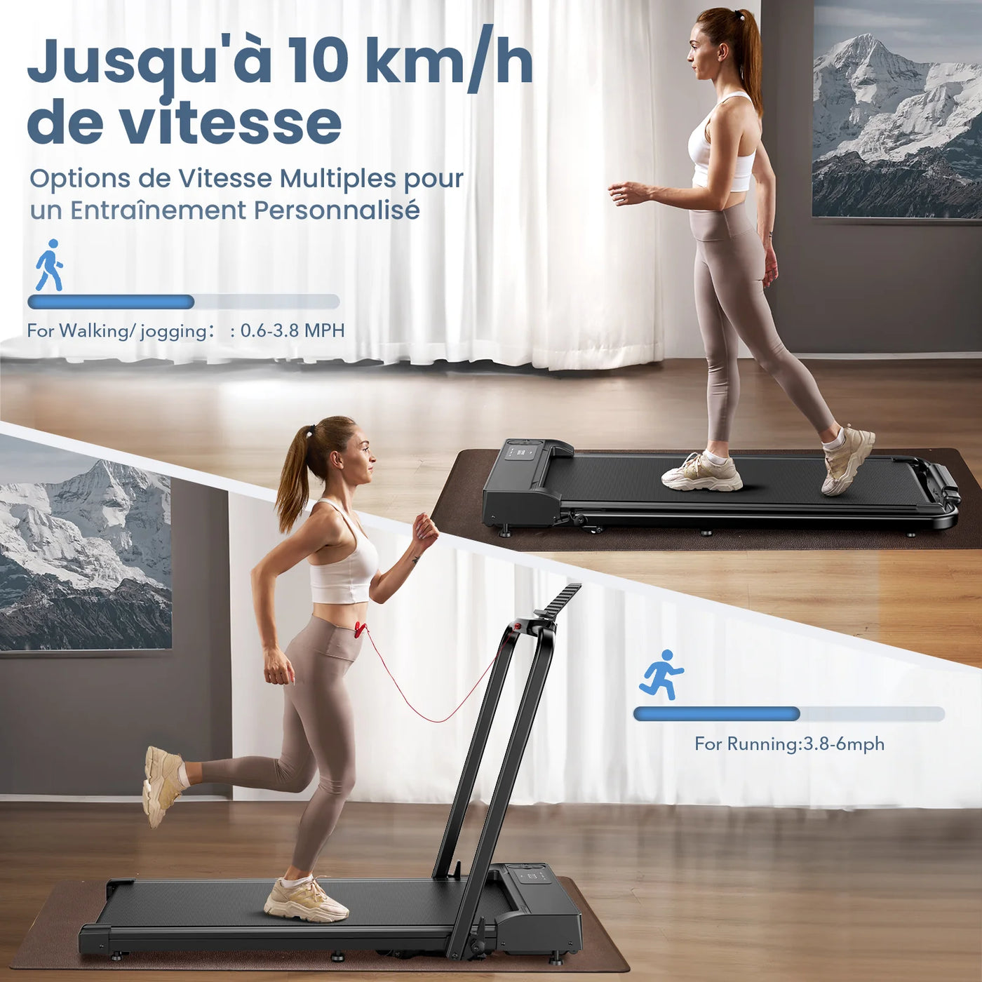 JT51 Tapis de course pliable