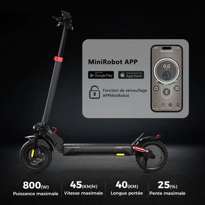 iX4 800W Trottinette électrique tout-terrain avec contrôle APP