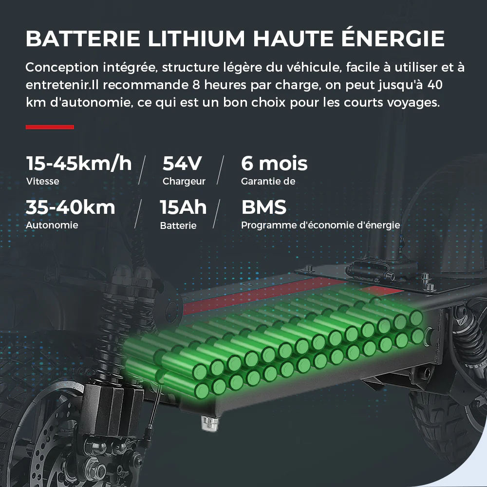 iX5 Trottinette électrique tout terrain 800W pour adultes et adolescents