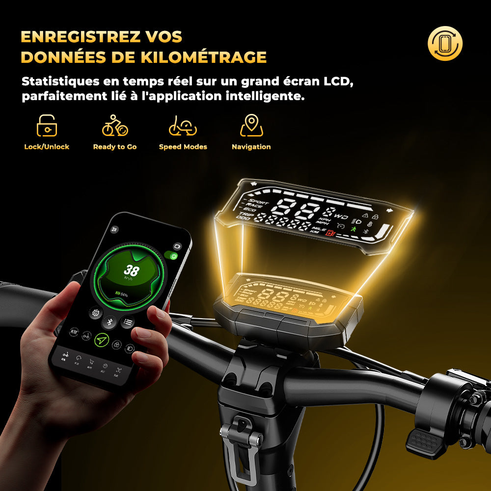 GT4 Trottinette électrique tout-terrain à double moteur 2400W