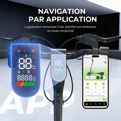 isinwheel S-Nova Pro Trottinette Électrique Urbaine 1000W