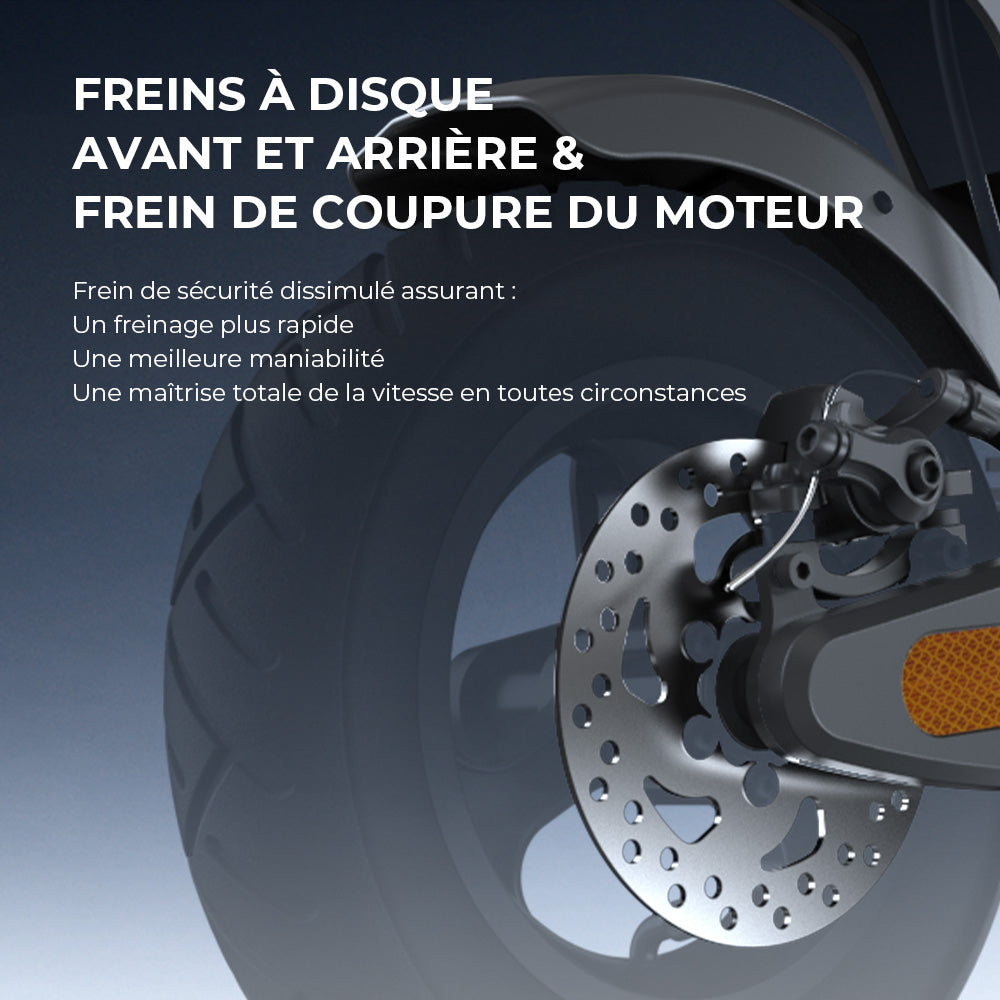 isinwheel® S-NOVA Pro Trottinette électrique tout-terrain 1000W