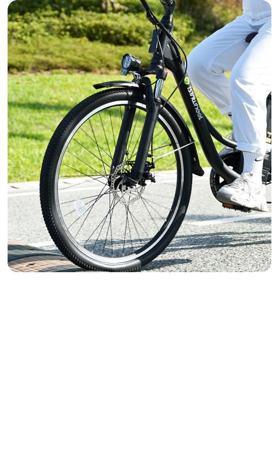 vélo électrique avec amortisseur de siège