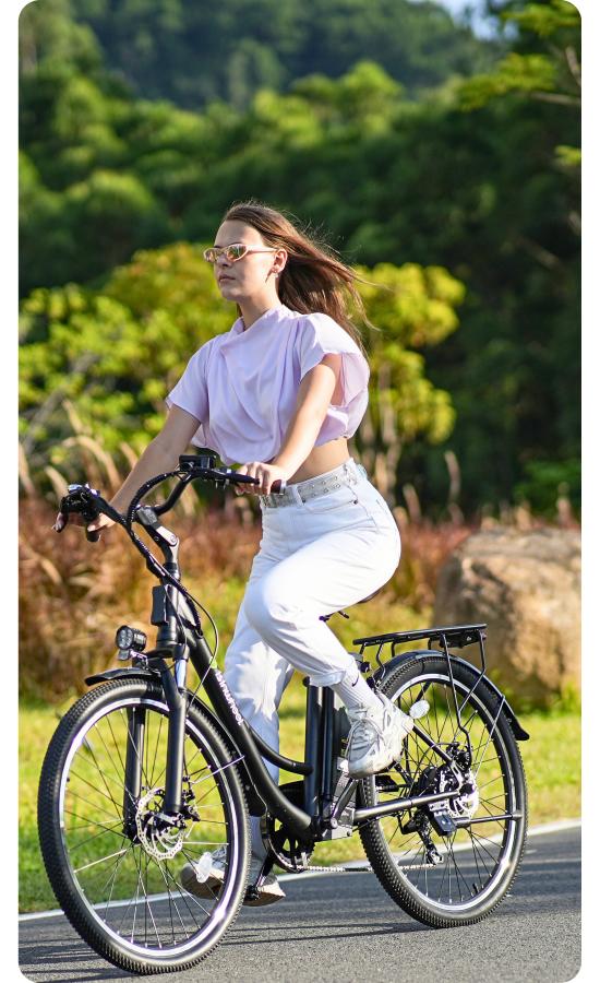 vélo électrique à suspension avant