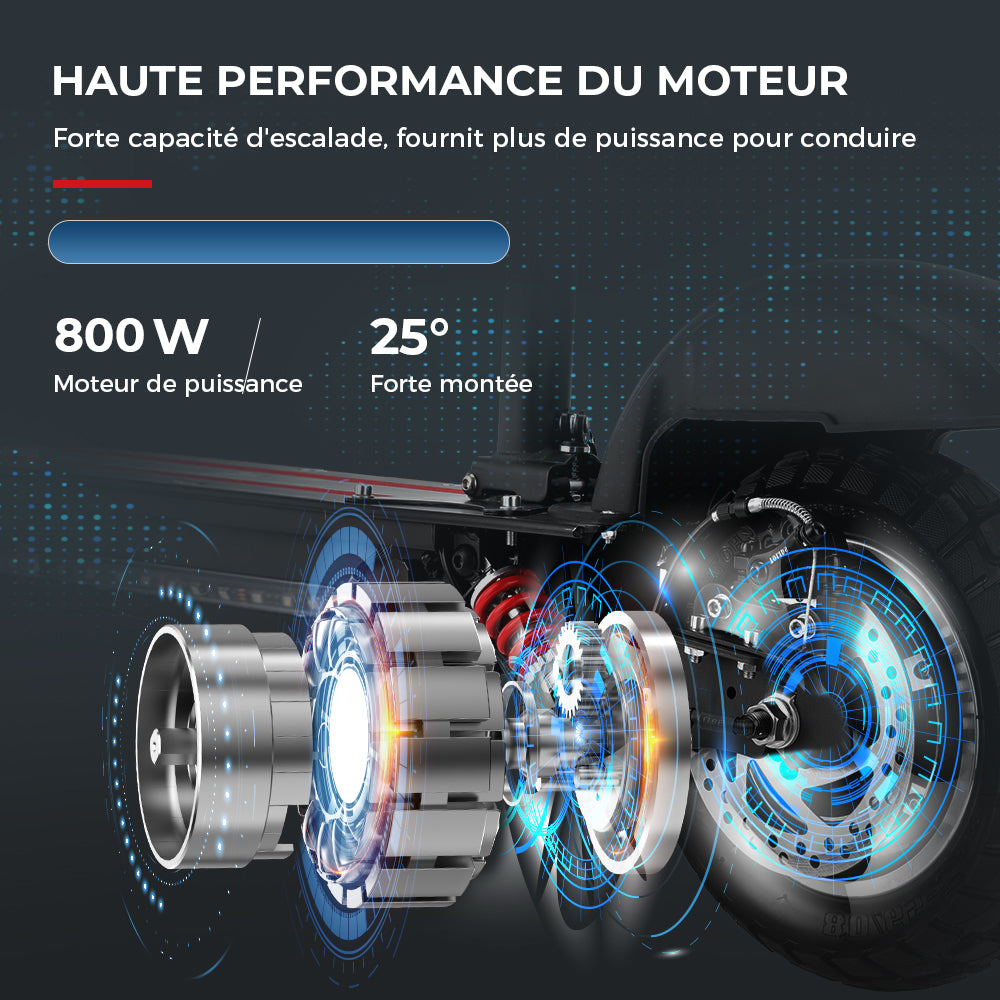 iX5 Trottinette électrique tout terrain 800W pour adultes et adolescents