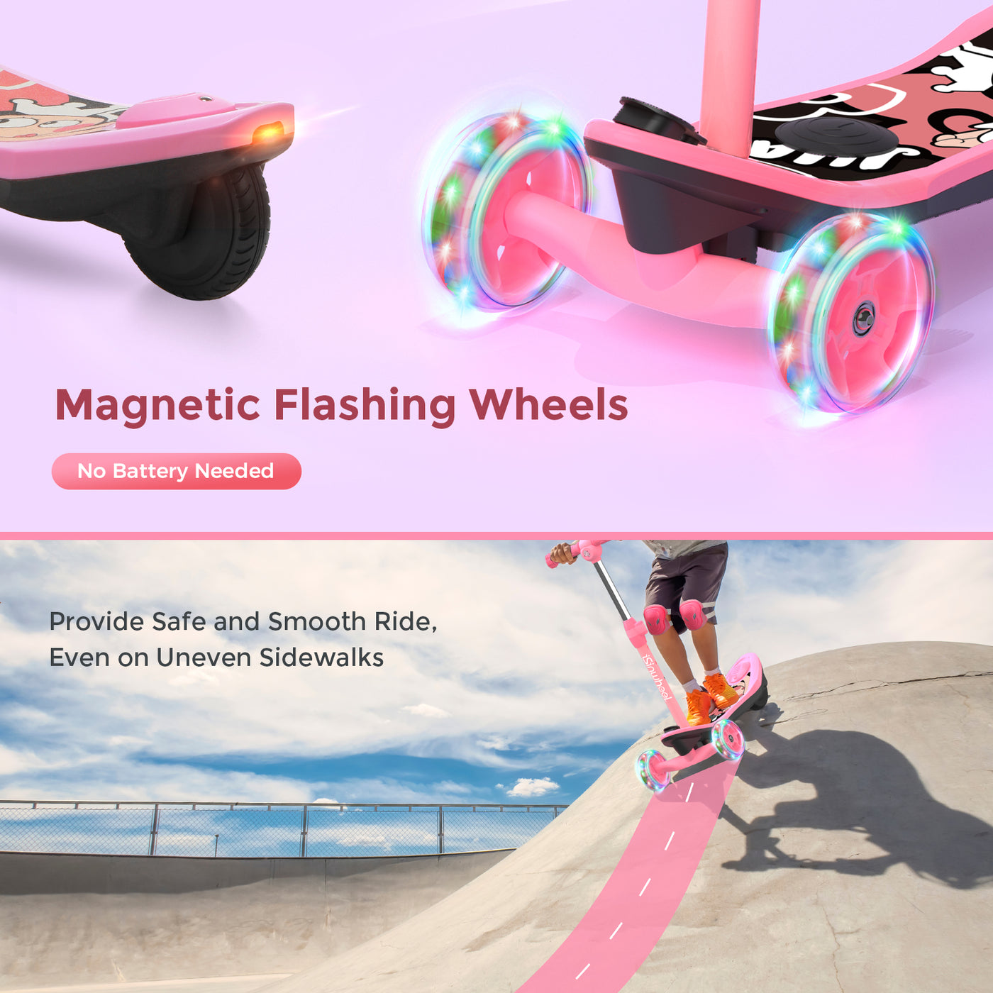 isinwheel® Mini trottinette électrique à 3 roues isinwheel pour enfants